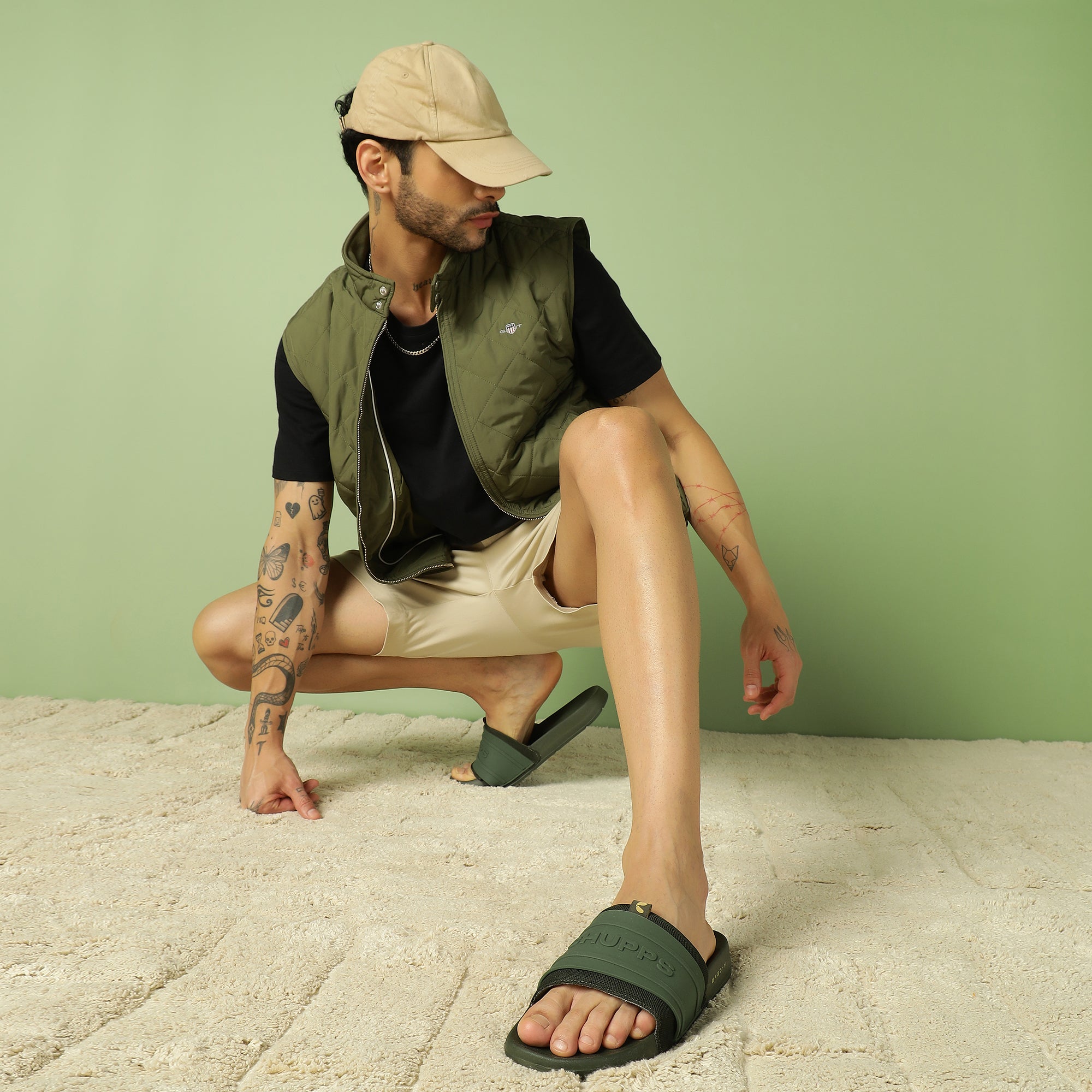 Rover Olive Sliders_rover olive sliders