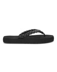 Wisp Black Braided V-strap - Women