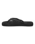Wisp Black Braided V-strap - Women