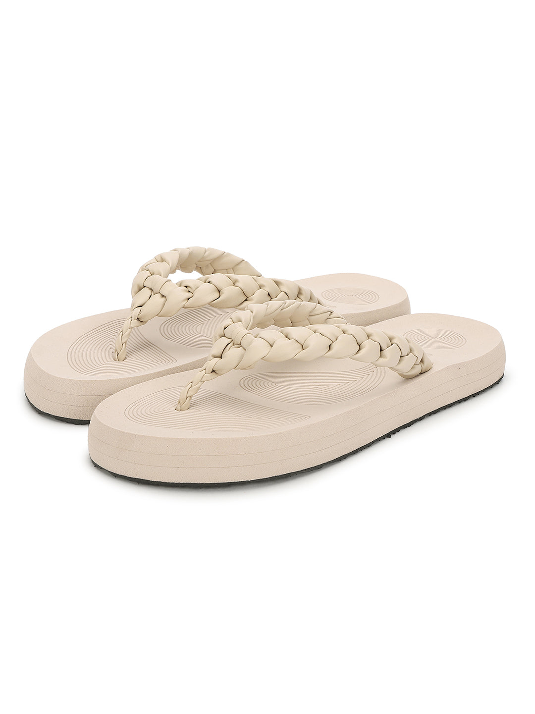 Wisp Cream Braided V-strap - Women