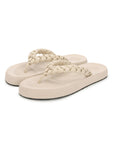 Wisp Cream Braided V-strap - Women