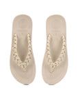 Wisp Cream Braided V-strap - Women