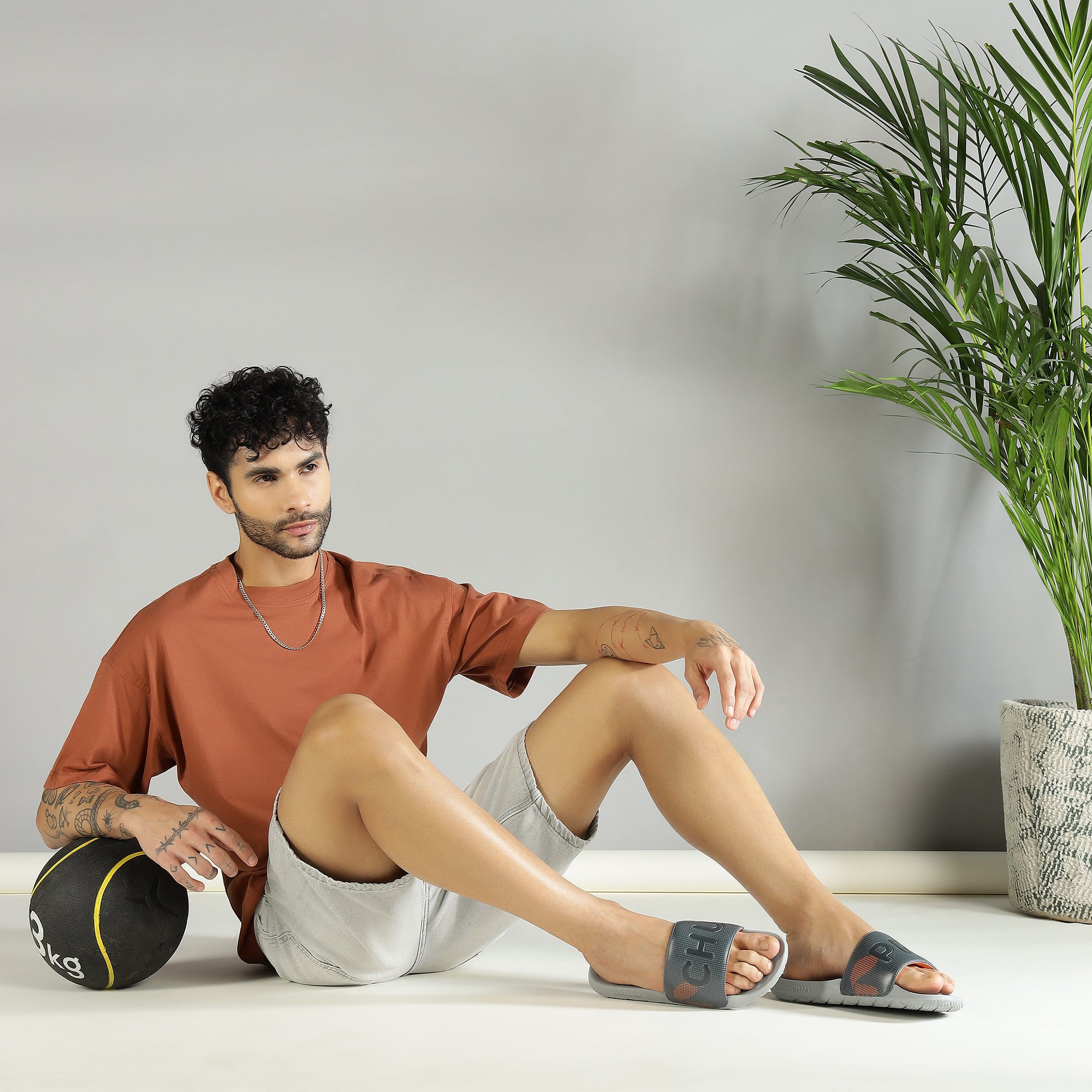 Astra Biodegradable Black Sliders- Men