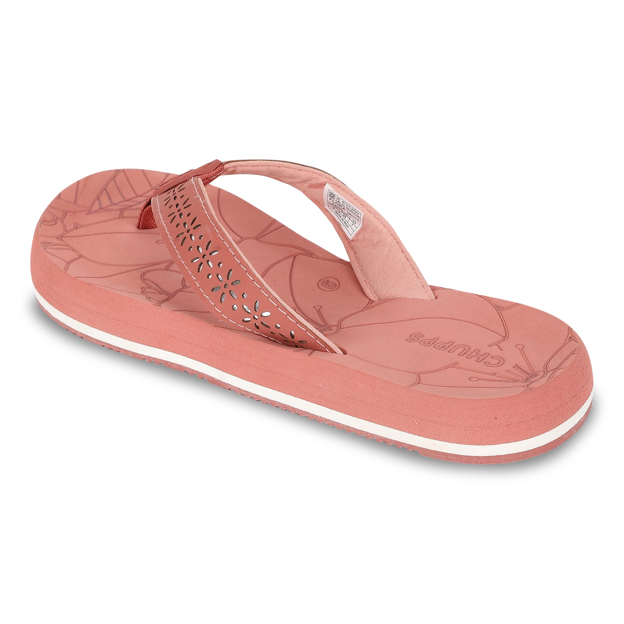 Heel cup and neoprene toe post for extended wear