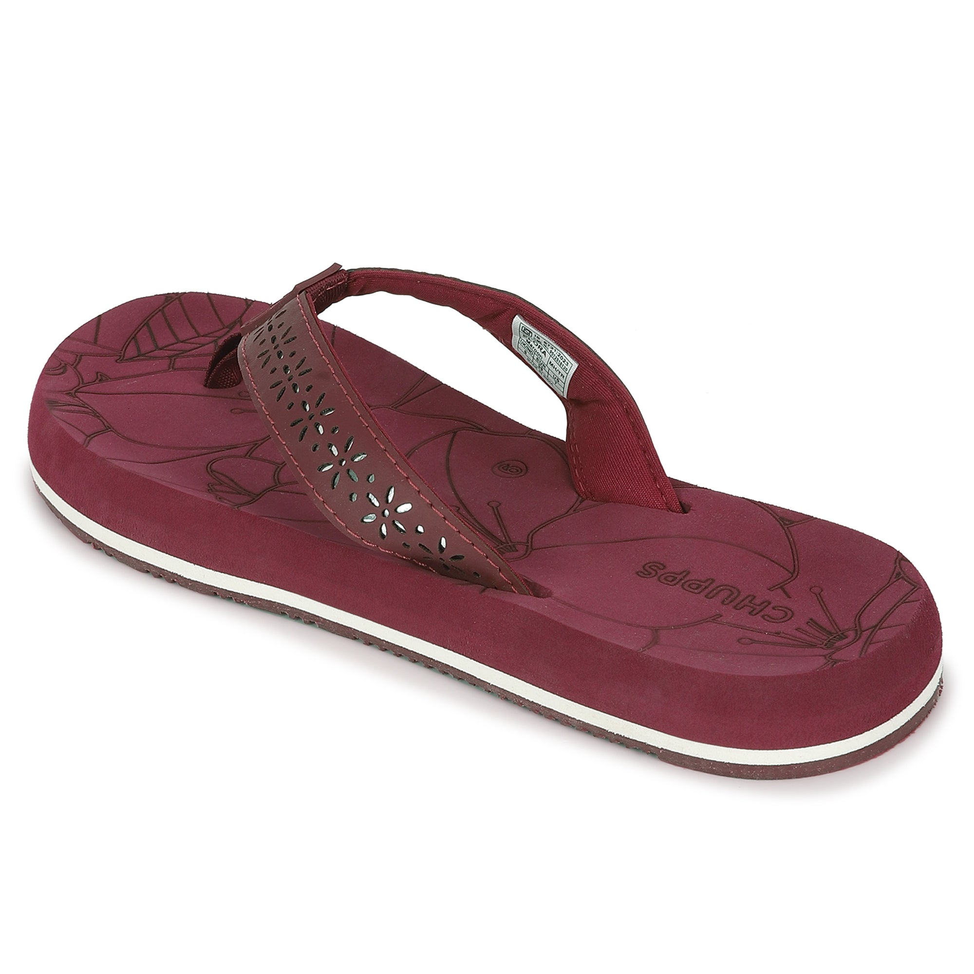 Heel cup and neoprene toe post for extended wear