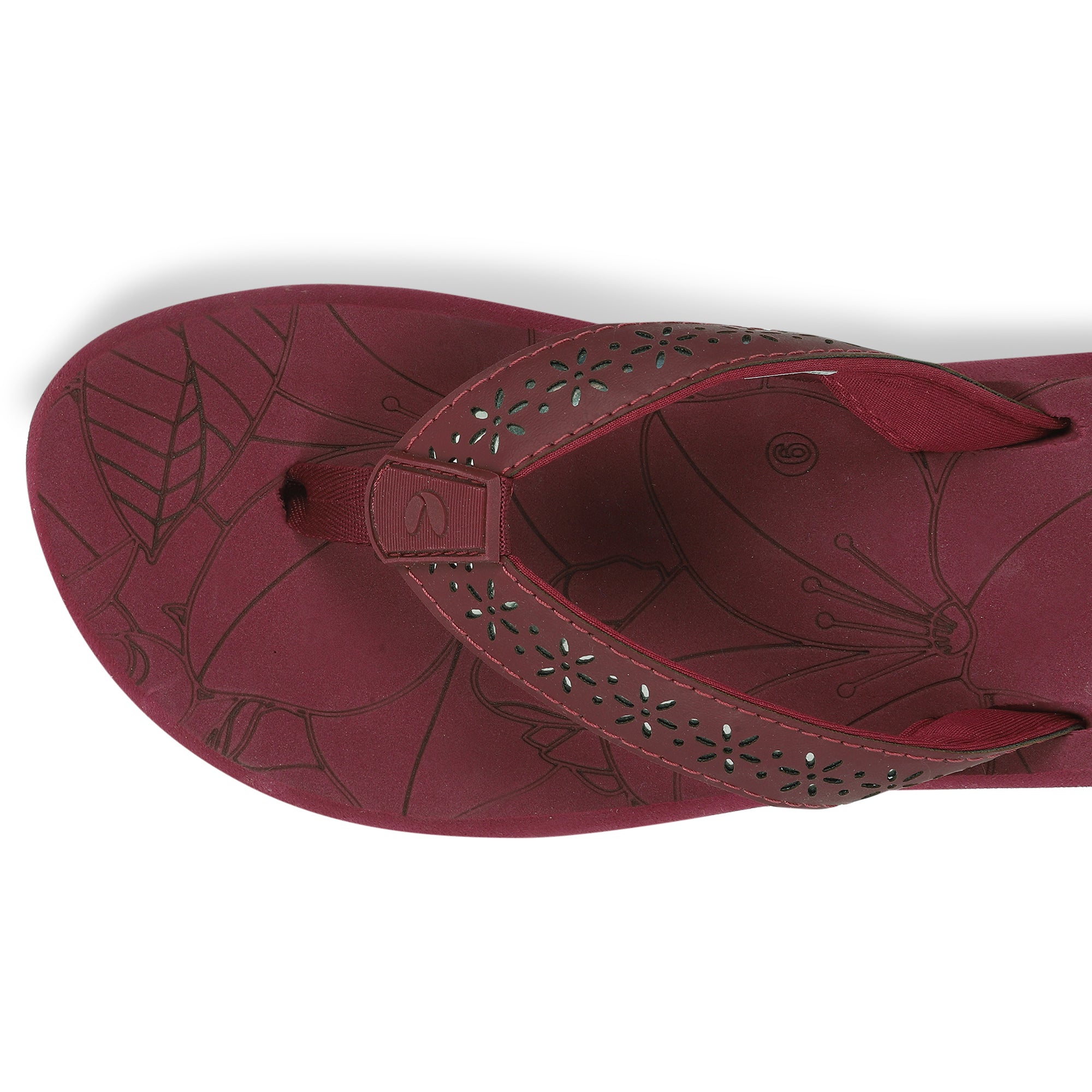 Heel cup and neoprene toe post for extended wear