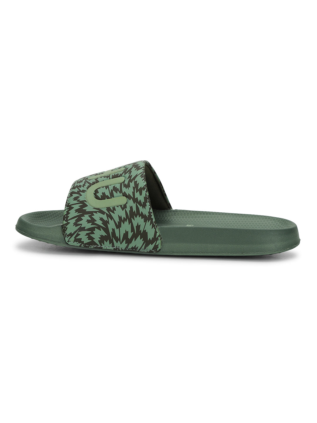 Nyra Green Sliders - Women