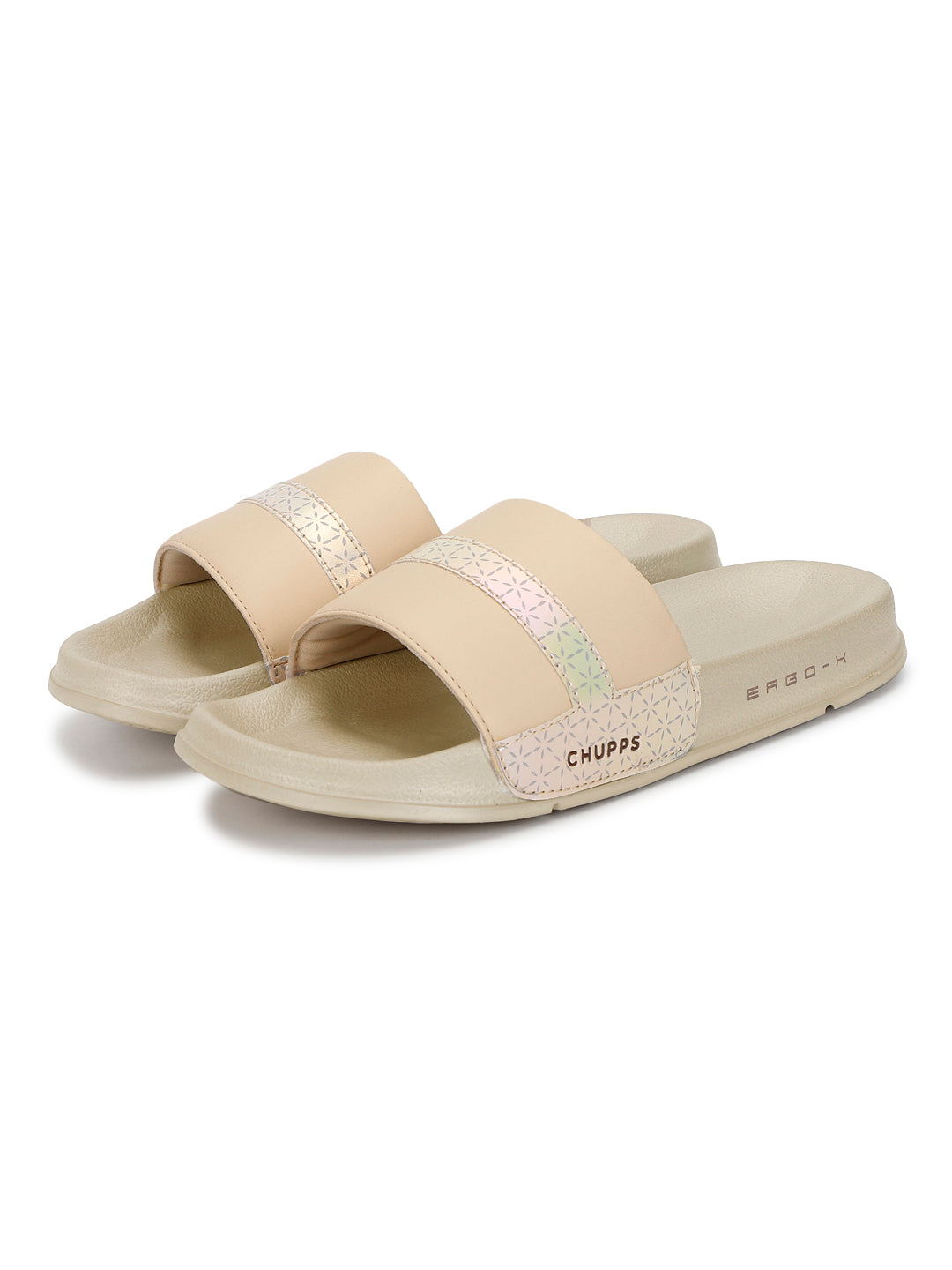 Orla Beige Sliders- Women