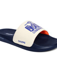 Chupps X Mi Victory White & Navy Sliders