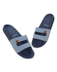 Chupps Zella Sky Blue Denim Sliders - Women