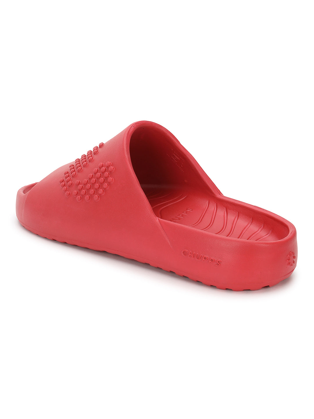Dynamic view of chupster red with truzero logo being seen .