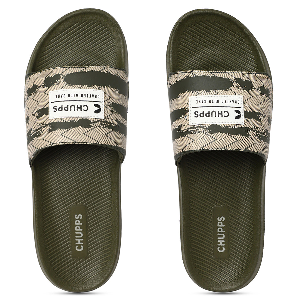 Traction Olive &amp; Green Sliders