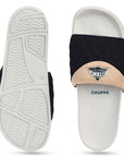 Chupps X Gt Rush Navy & Beige Sliders