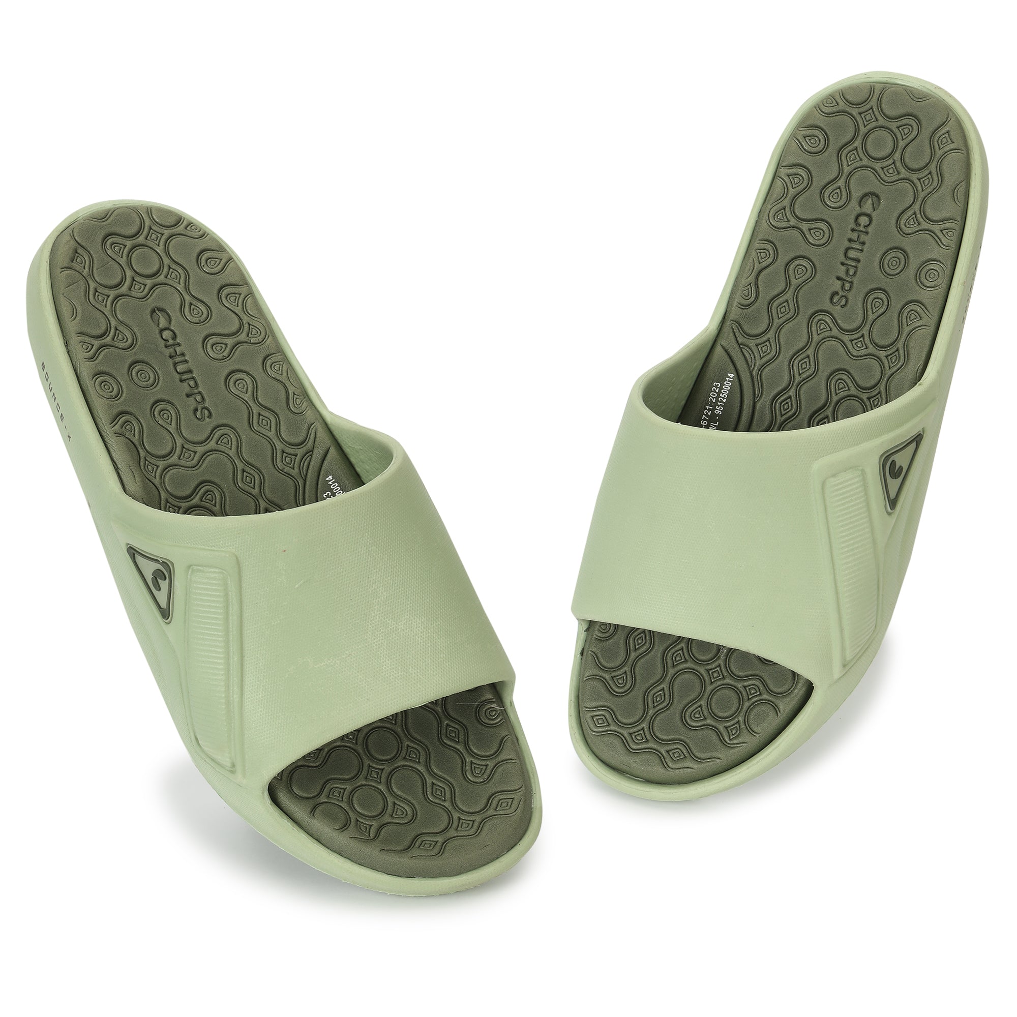 Front  profile showing dual-density cushioned sole