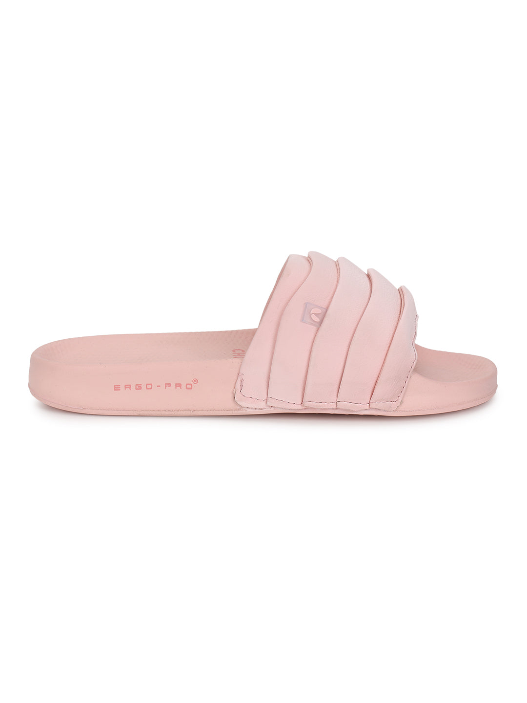 Pink slider with petal-inspired upper design