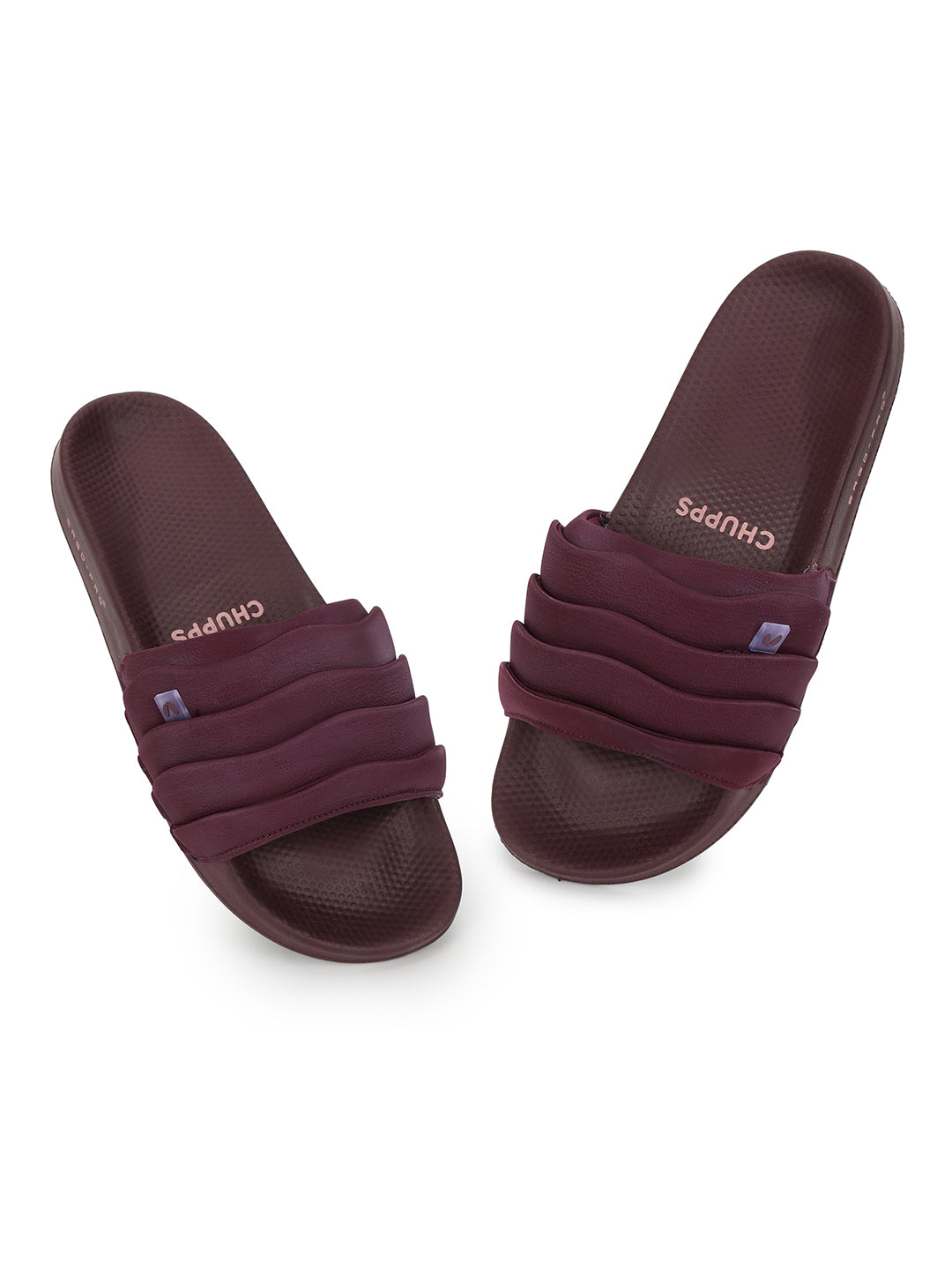 Cushioned sole with graceful panel design
