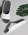 Stride White Sliders - Men