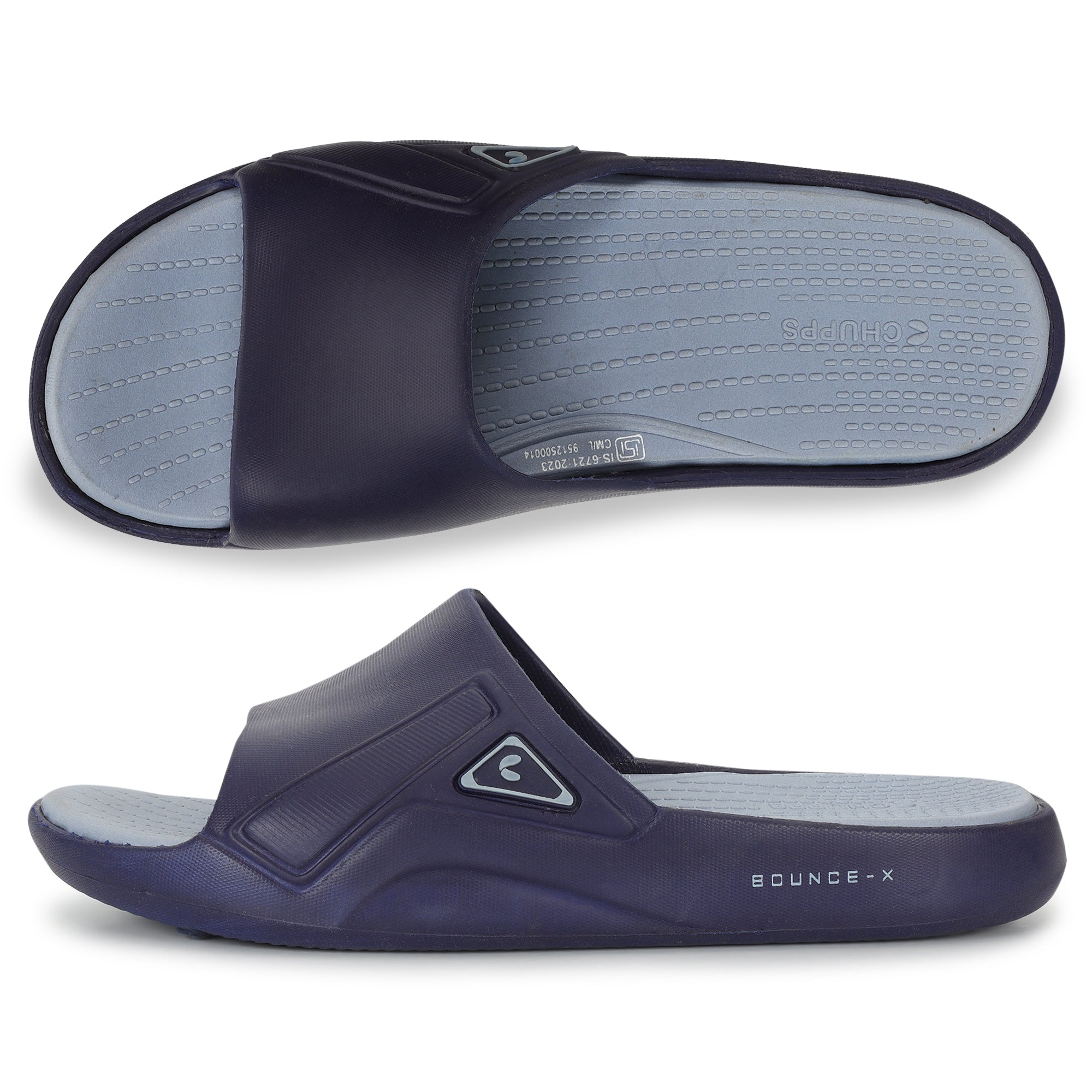 Stride Navy Blue Sliders