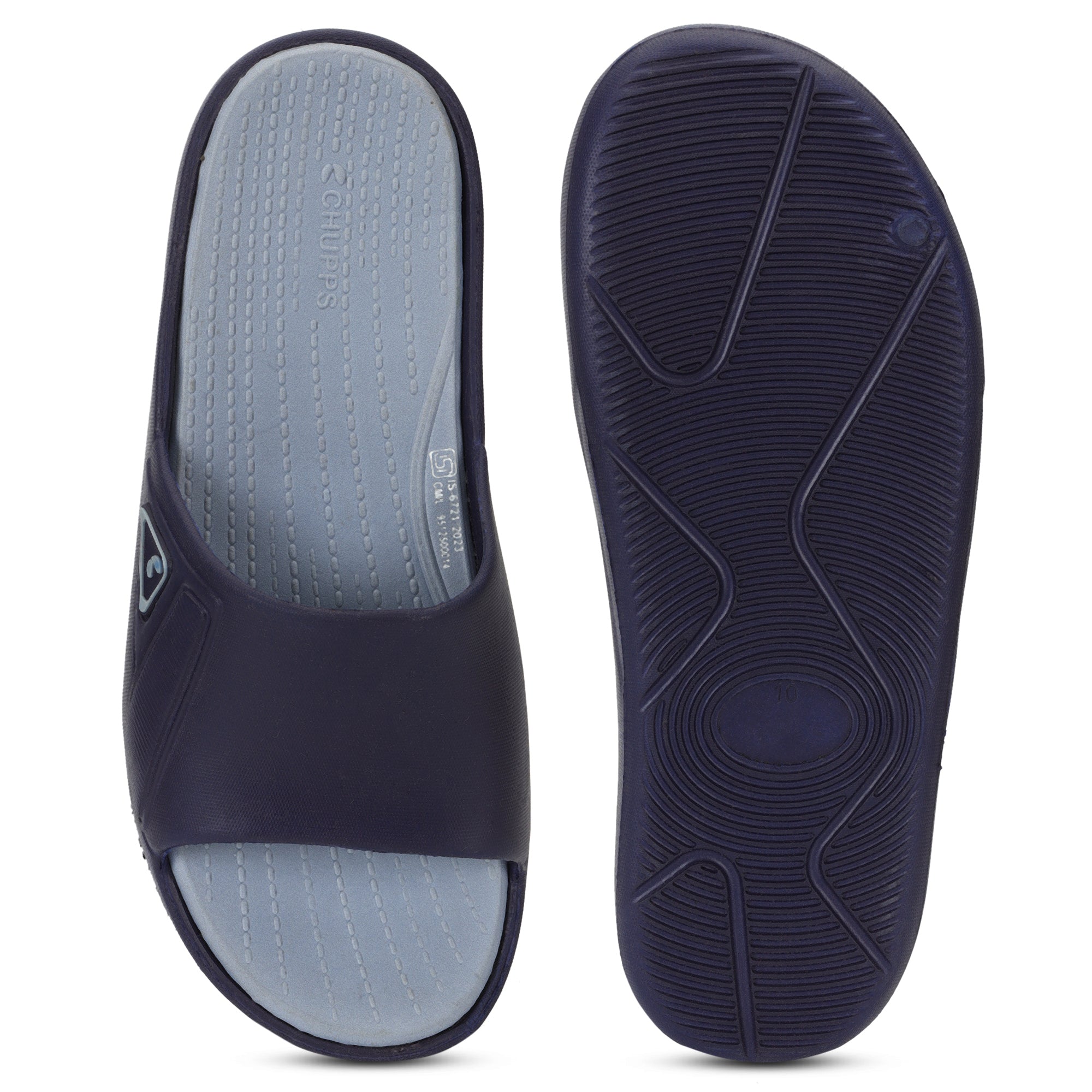 Stride Navy Blue Sliders
