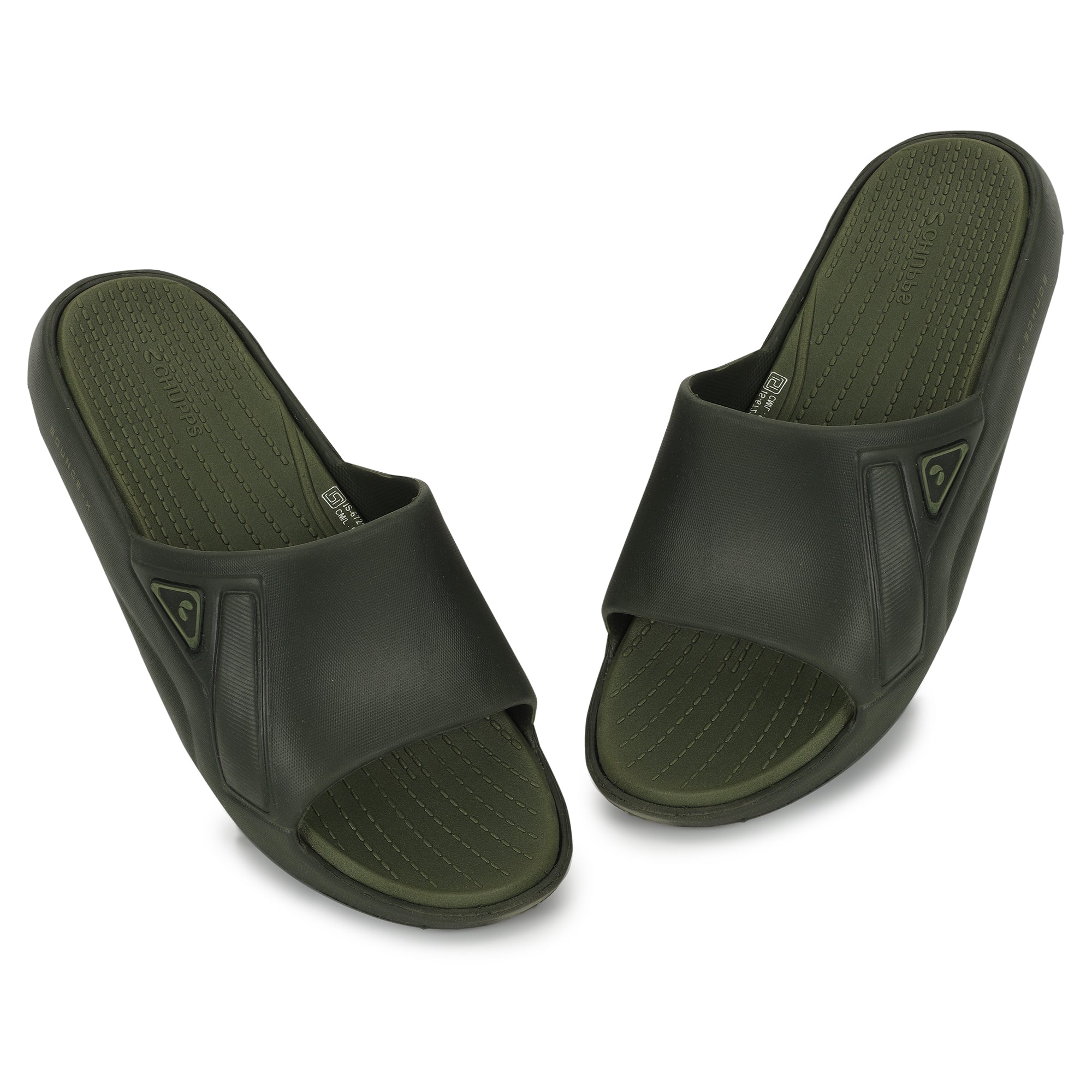 Stride Olive Sliders