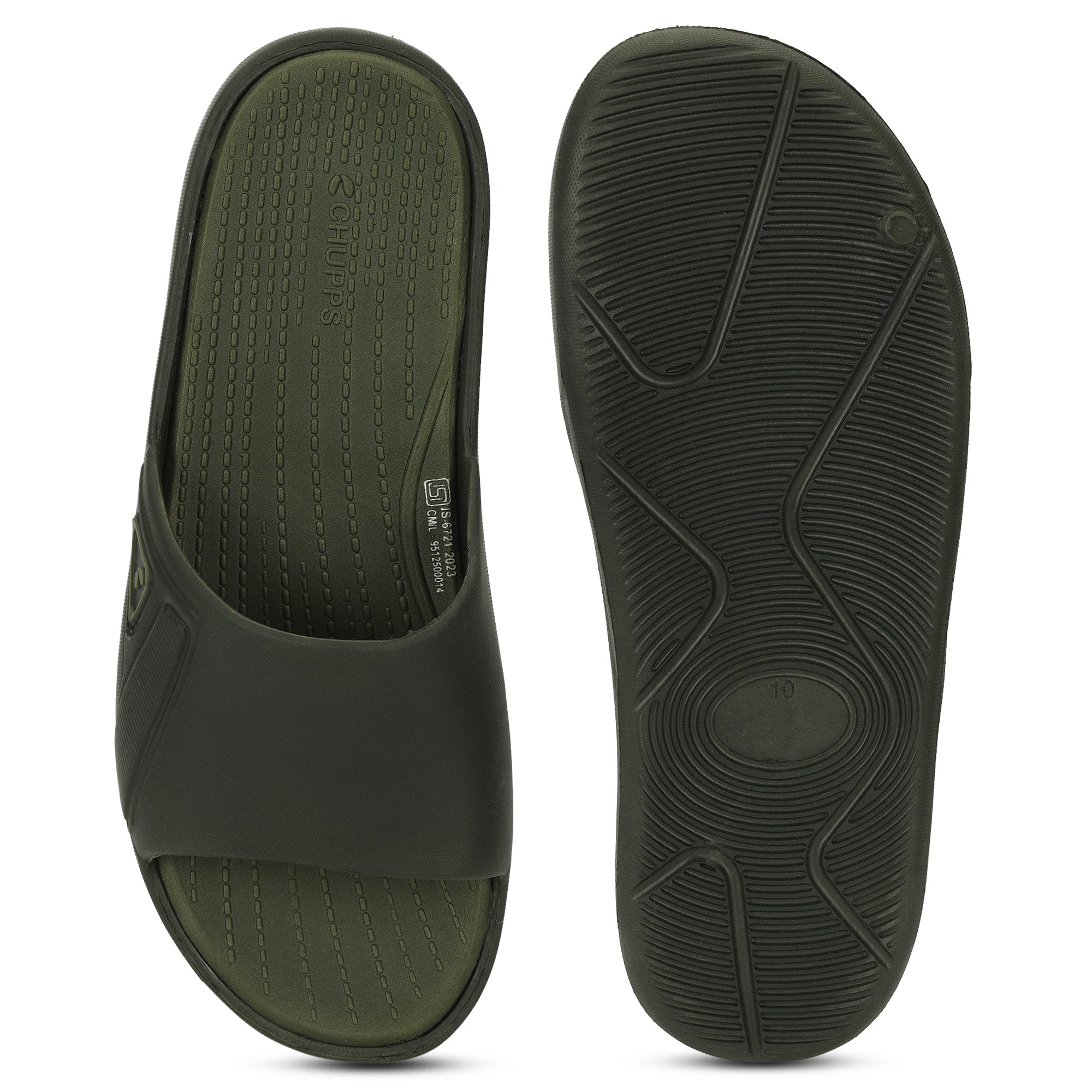 Stride Olive Sliders