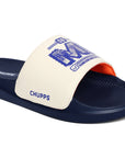 Chupps X Mi Victory White & Navy Sliders