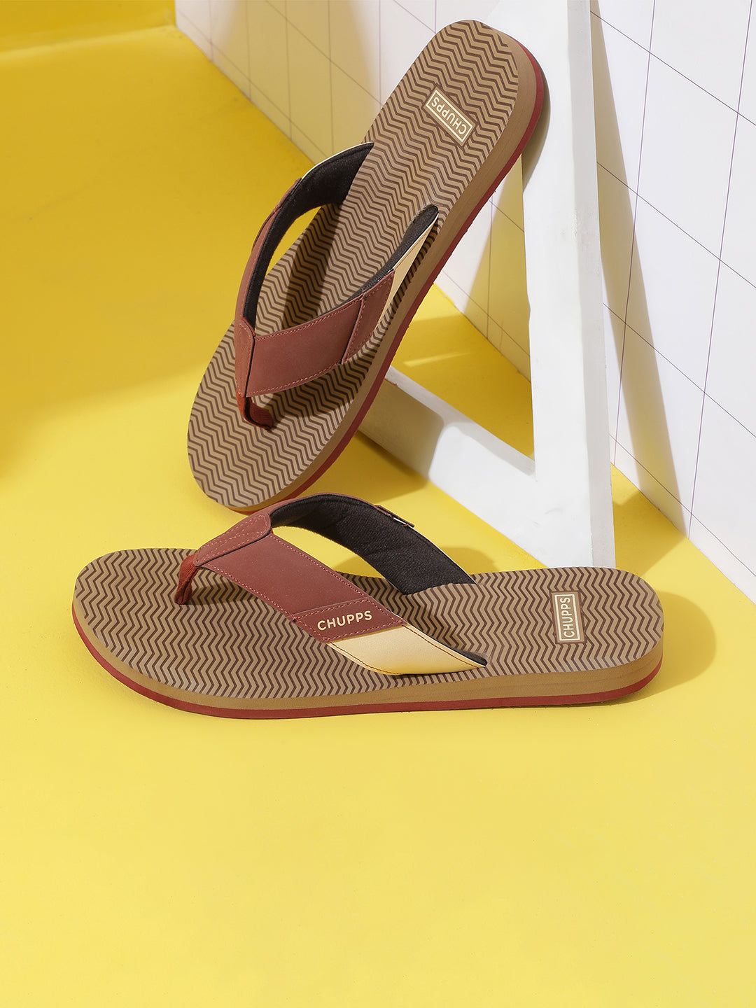 Chupps Wyld Solid URO Foam Comfort Men's Flip flop