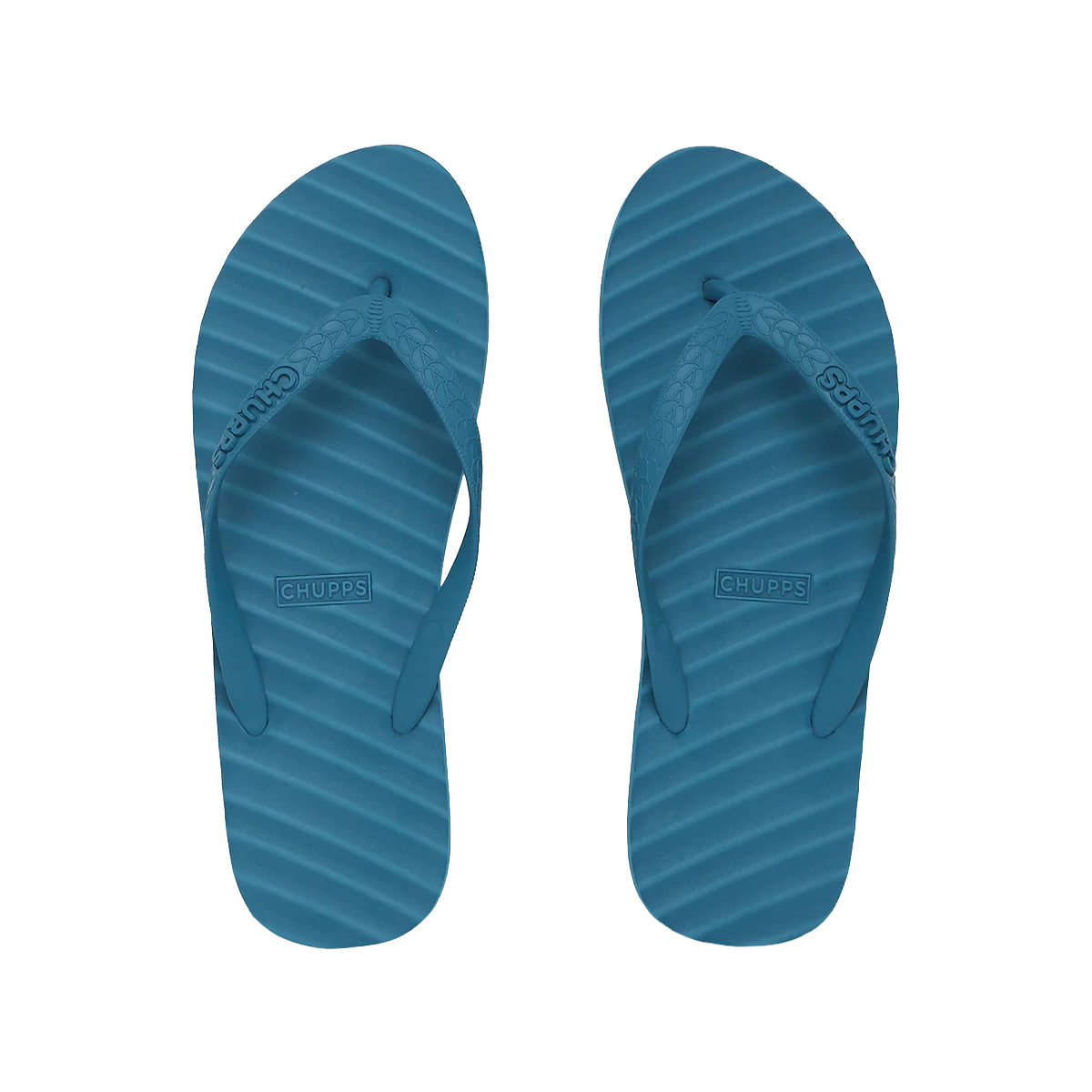 Banana Leaf Monochrome V-Straps_harbor_blue
