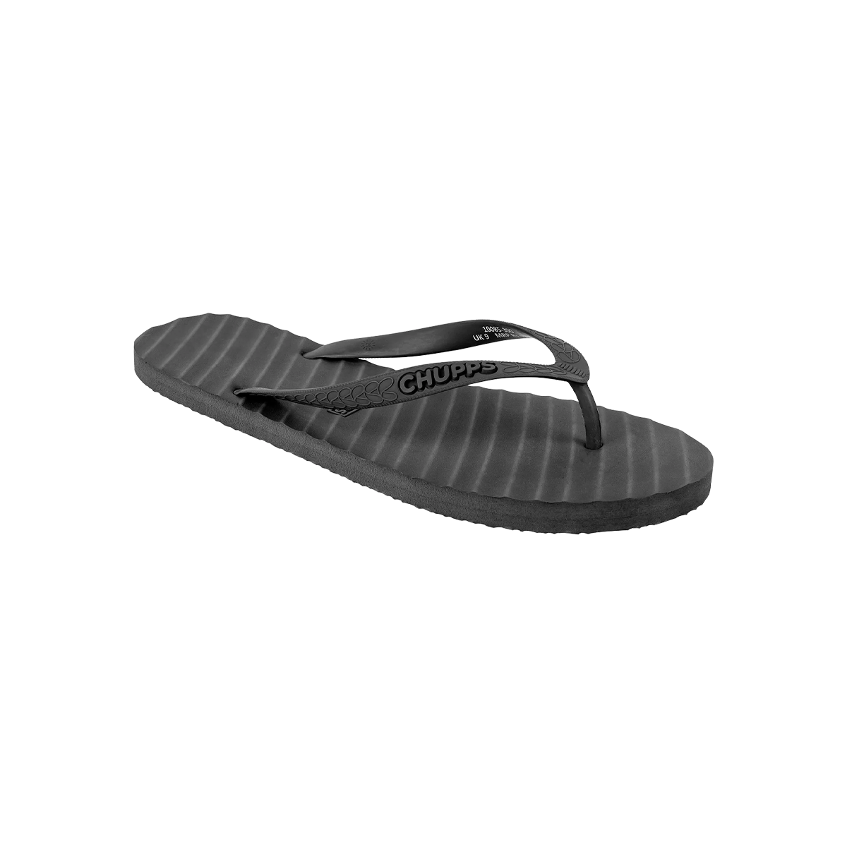 Banana Leaf Monochrome V-Straps_gunpowder