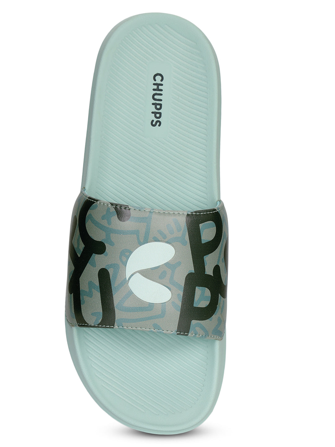 Playful navy blue sliders with CHU | PPS split branding