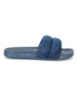 Puff Blue Sliders -Women