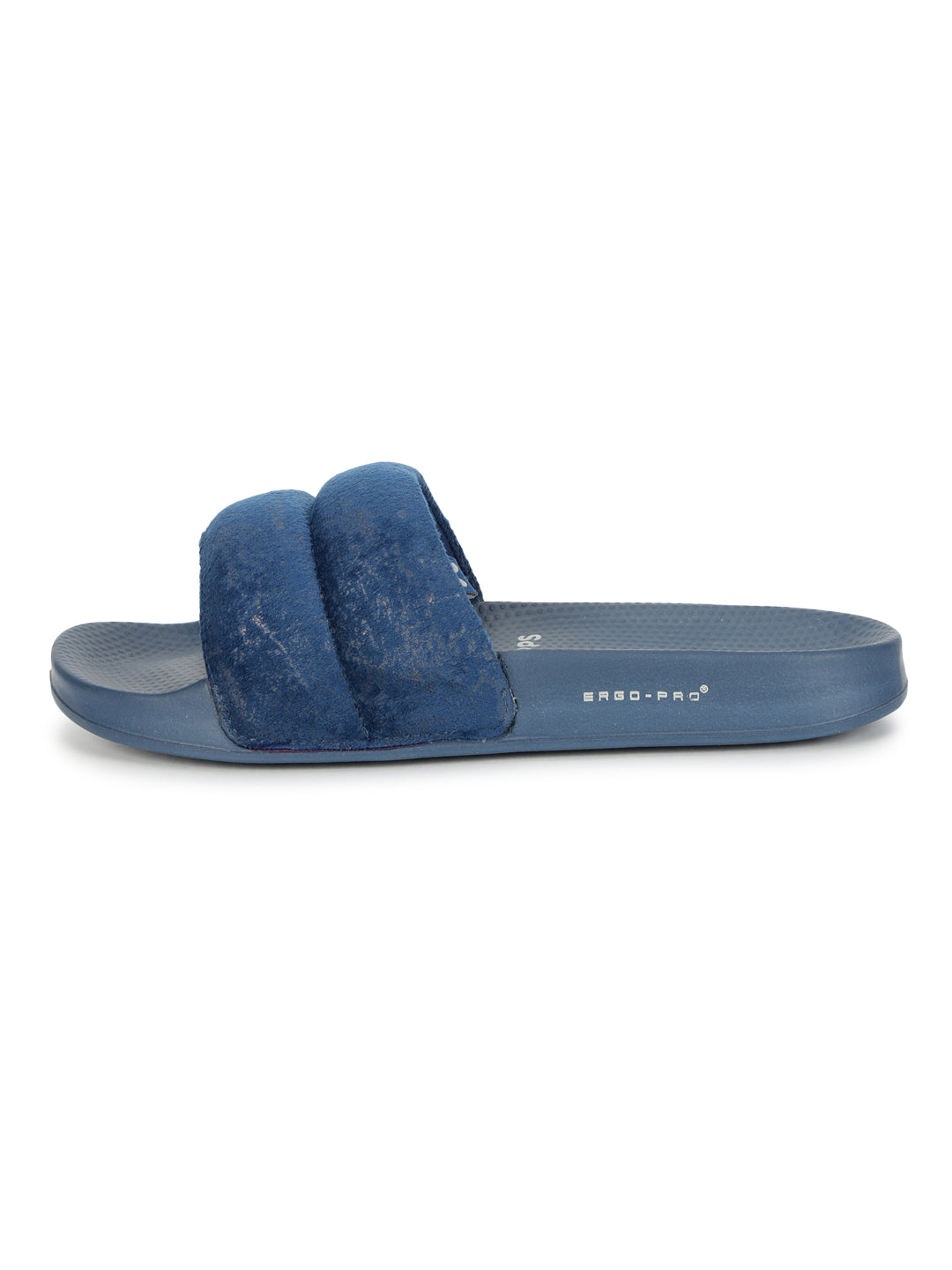 Puff Blue Sliders -Women