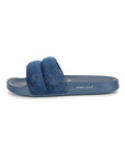 Puff Blue Sliders -Women