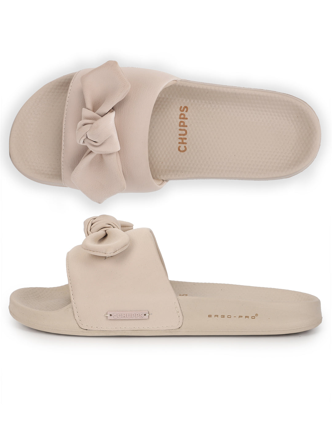 Loop Beige Sliders -Women