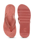 Flora Peach Flip-flops -Women