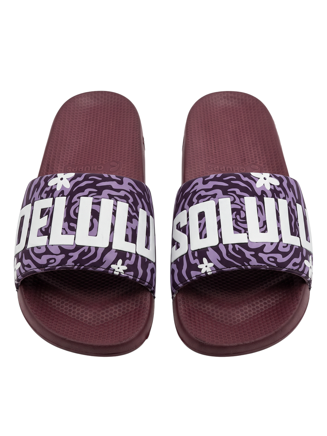 Delulu Sliders_maroon