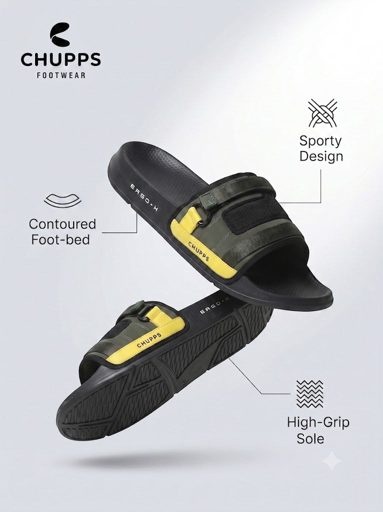 Rebel Sliders_olive_&amp;_black