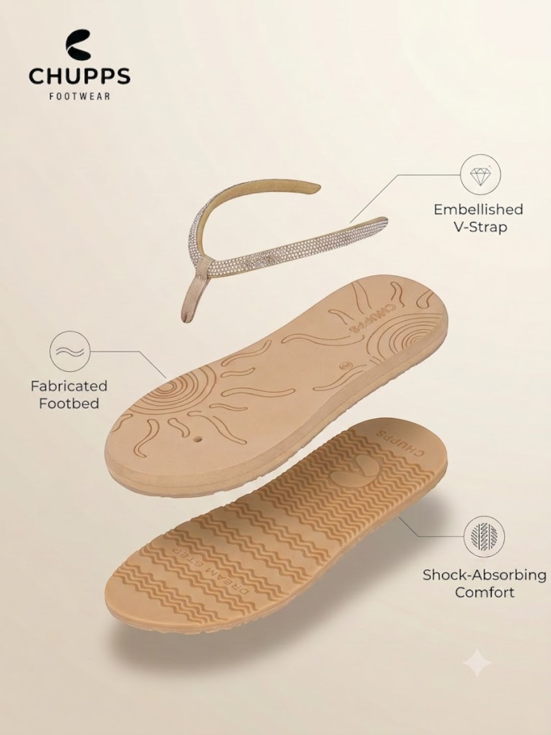 Solis V-Straps_beige