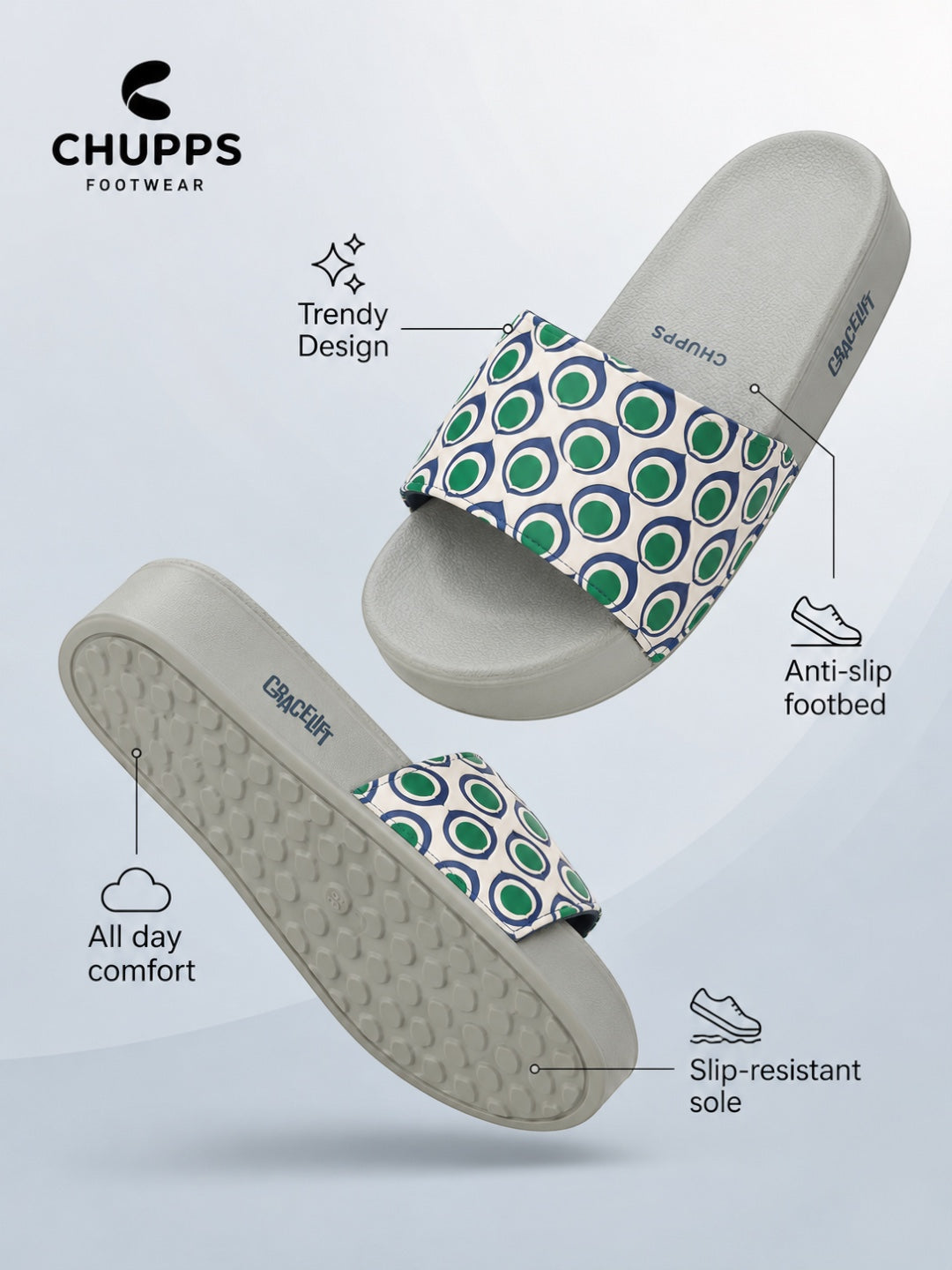 Raya Sliders_peacock_grey