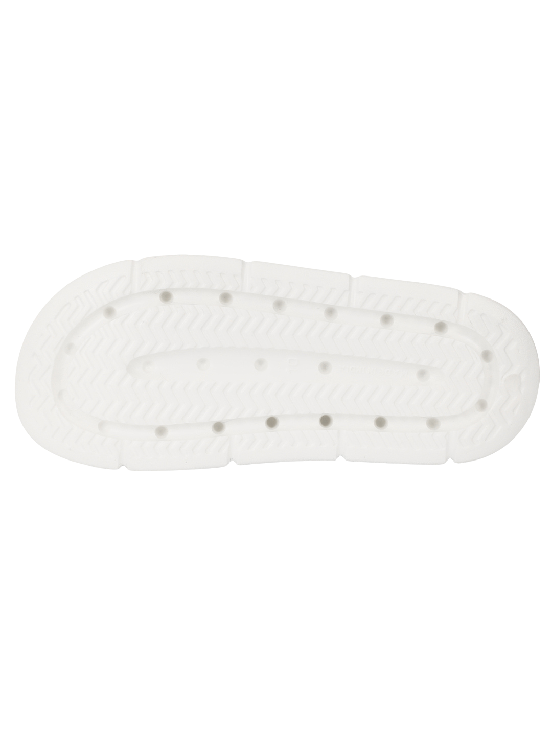 Chunky Sandals_almond_white chucky white sole of a shoe on a white background