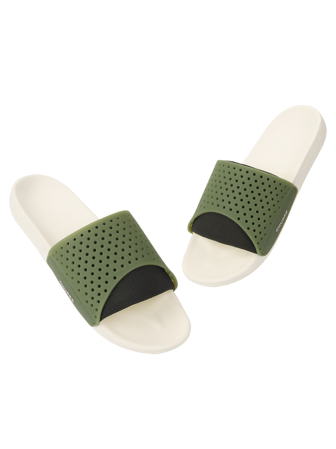 Dink Sliders_olive_&amp;_white