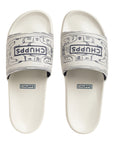 Fast Lane White & Printed Sliders