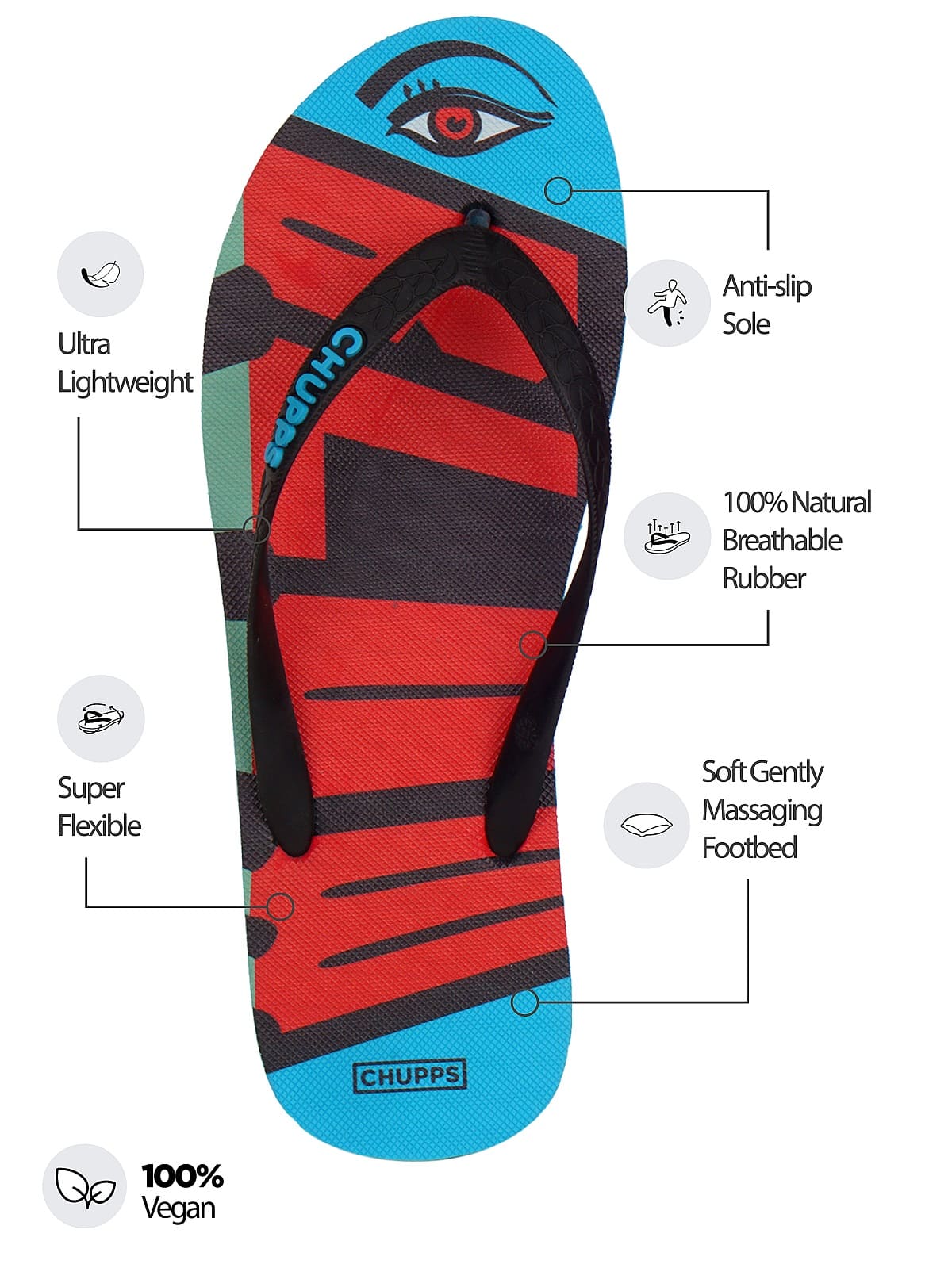 Chupps Horn Ok Please Unisex Flip Flops