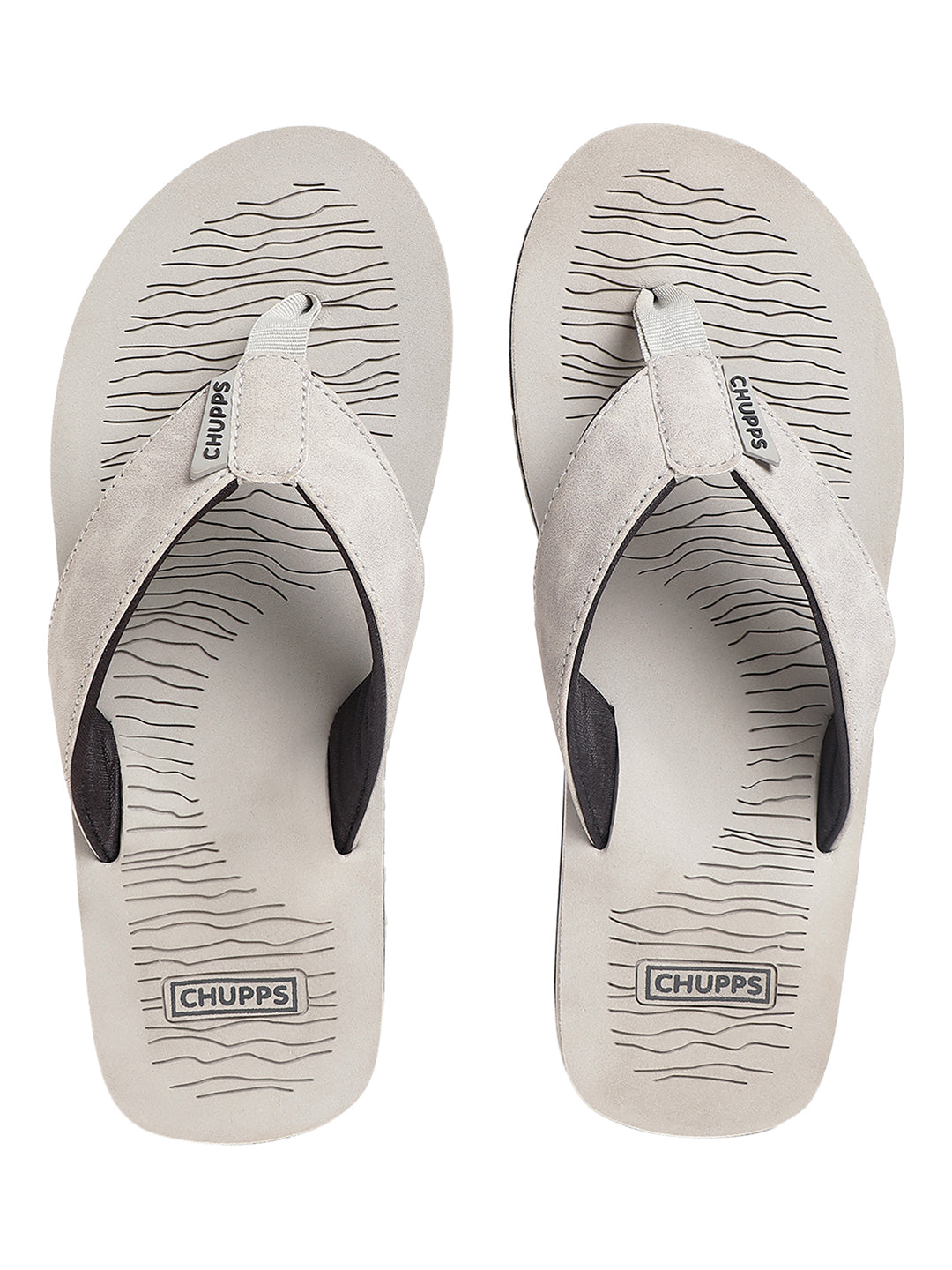 Close-up of neoprene toe post and heel support