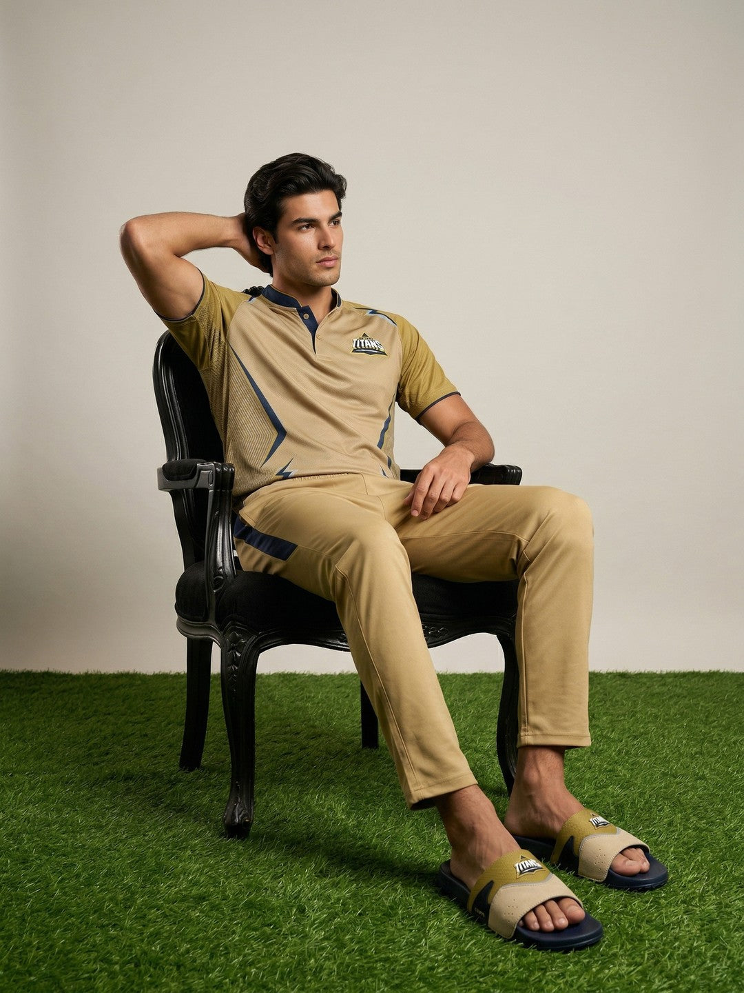 Gujarat Titans Rally Sliders_navy_beige