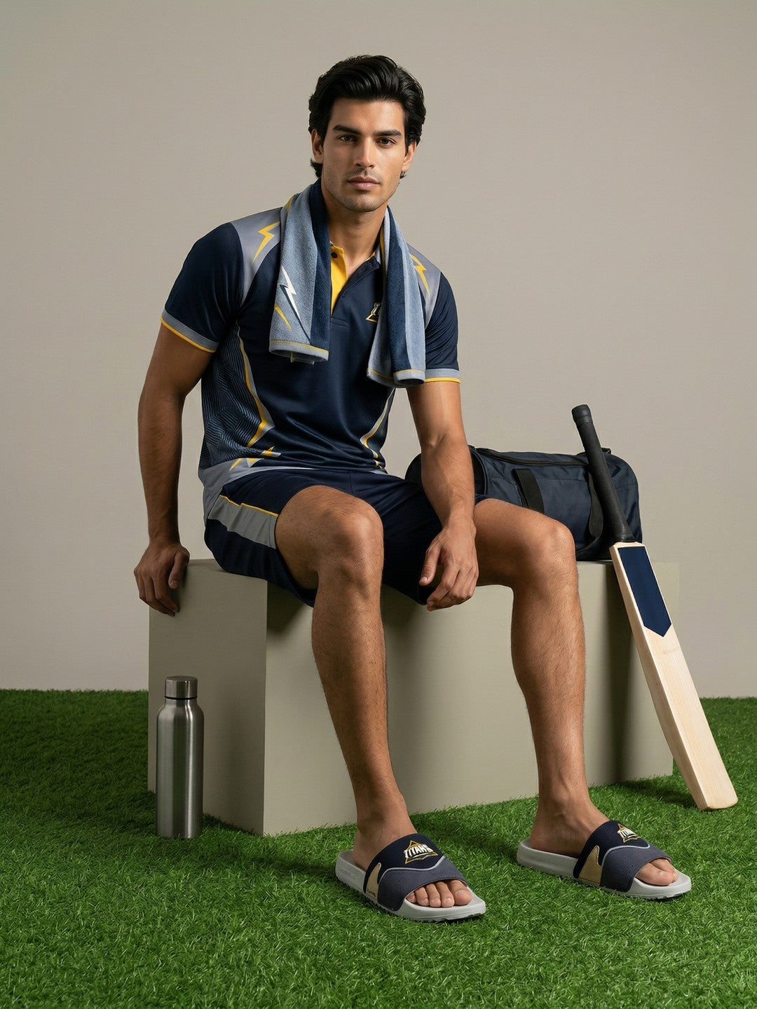 Gujarat Titans Rally Sliders_navy_grey