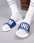 Chupps X Mi Official White & Royal Blue Sliders