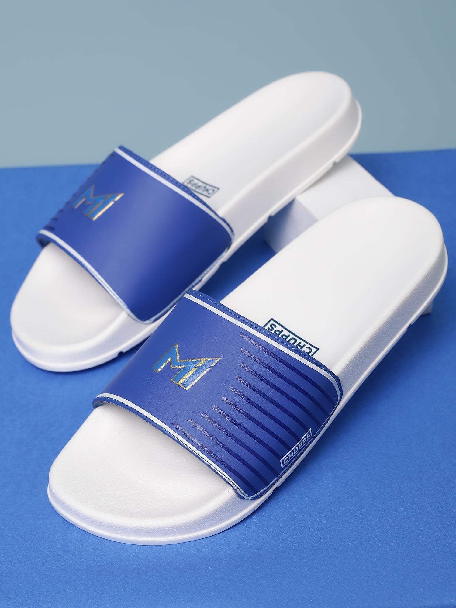 Chupps X Mi Official Sliders Royal Blue &amp; Orange Sliders