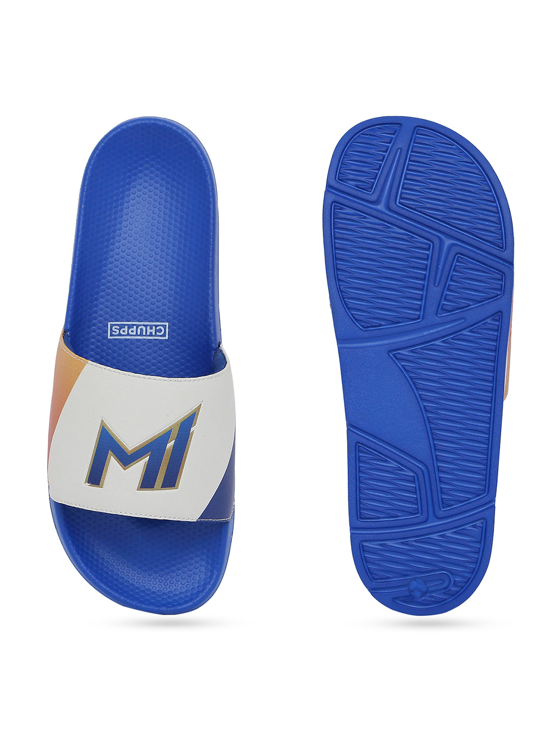 Chupps X Mi Official Sliders Royal Blue &amp; Orange Sliders