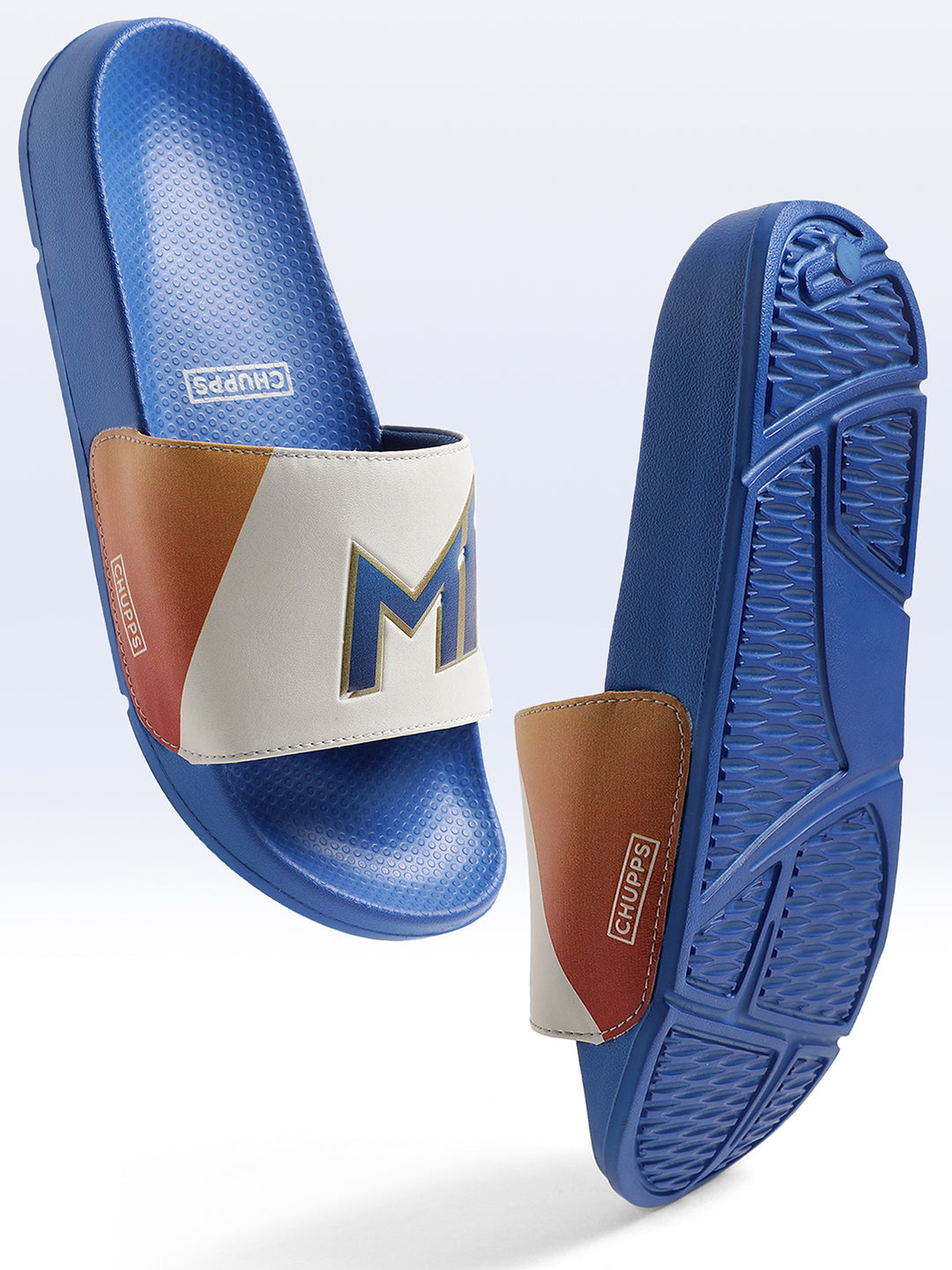 Chupps X Mi Official Sliders Royal Blue &amp; Orange Sliders